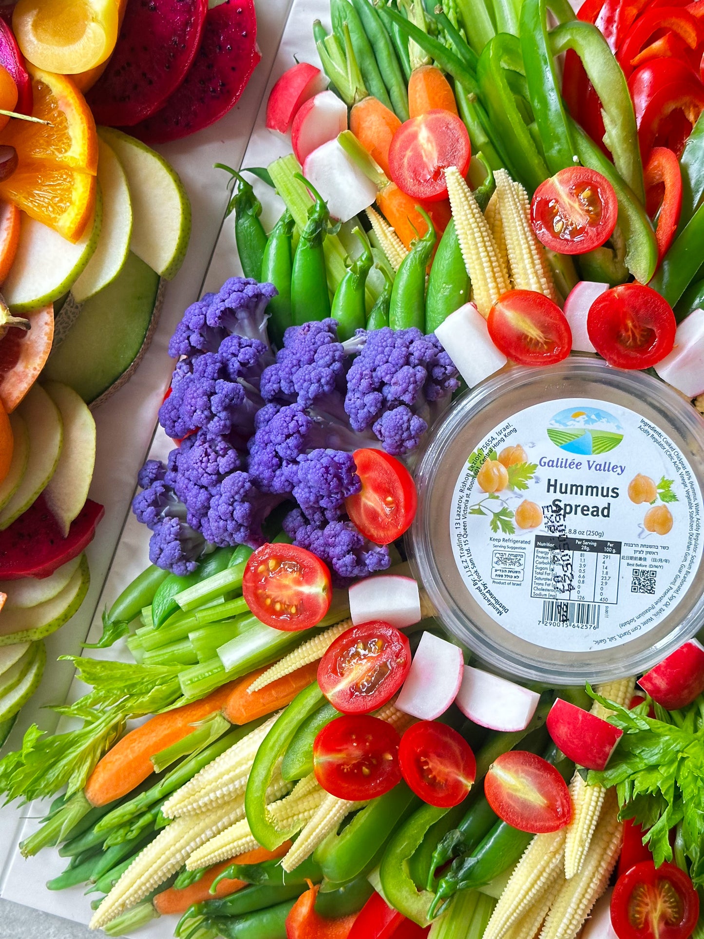 Cruditรฉs & Dips Platter