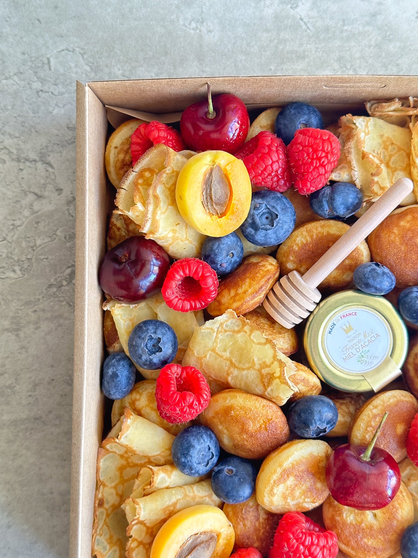 Honey-Kissed Berry Mini Pancake