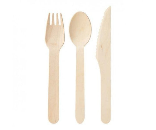 Wooden Disposable Cutlery (Set of 10)
